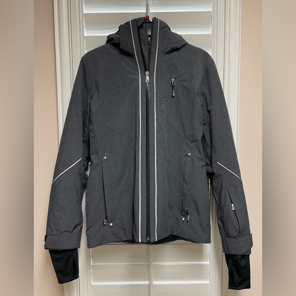 Spyder Gray Rhapsody Ski + Snowboard W Jacket - Size 8
